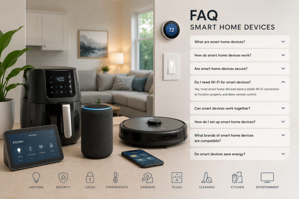 Image depicting FAQ for product review of smarter home devices